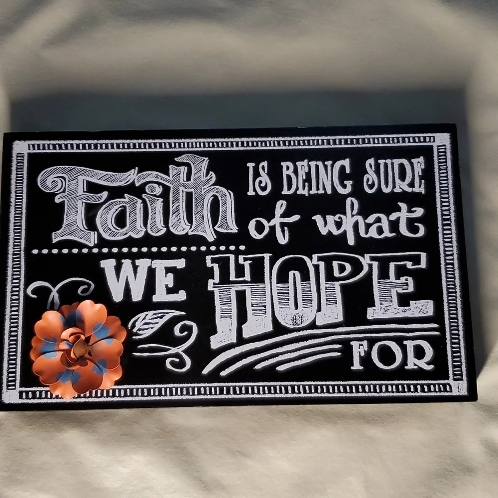 🧿 FAITH & HOPE 3D FLORAL PICTURE